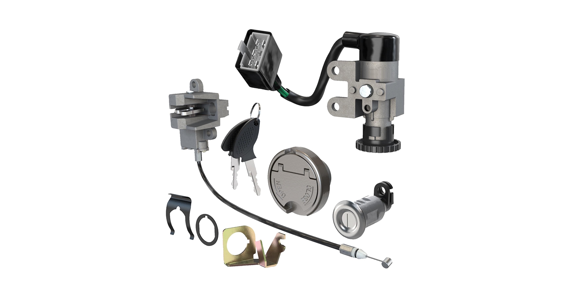 Amazon.com: RedCap Complete Ignition Switch Key Set 5-Wire