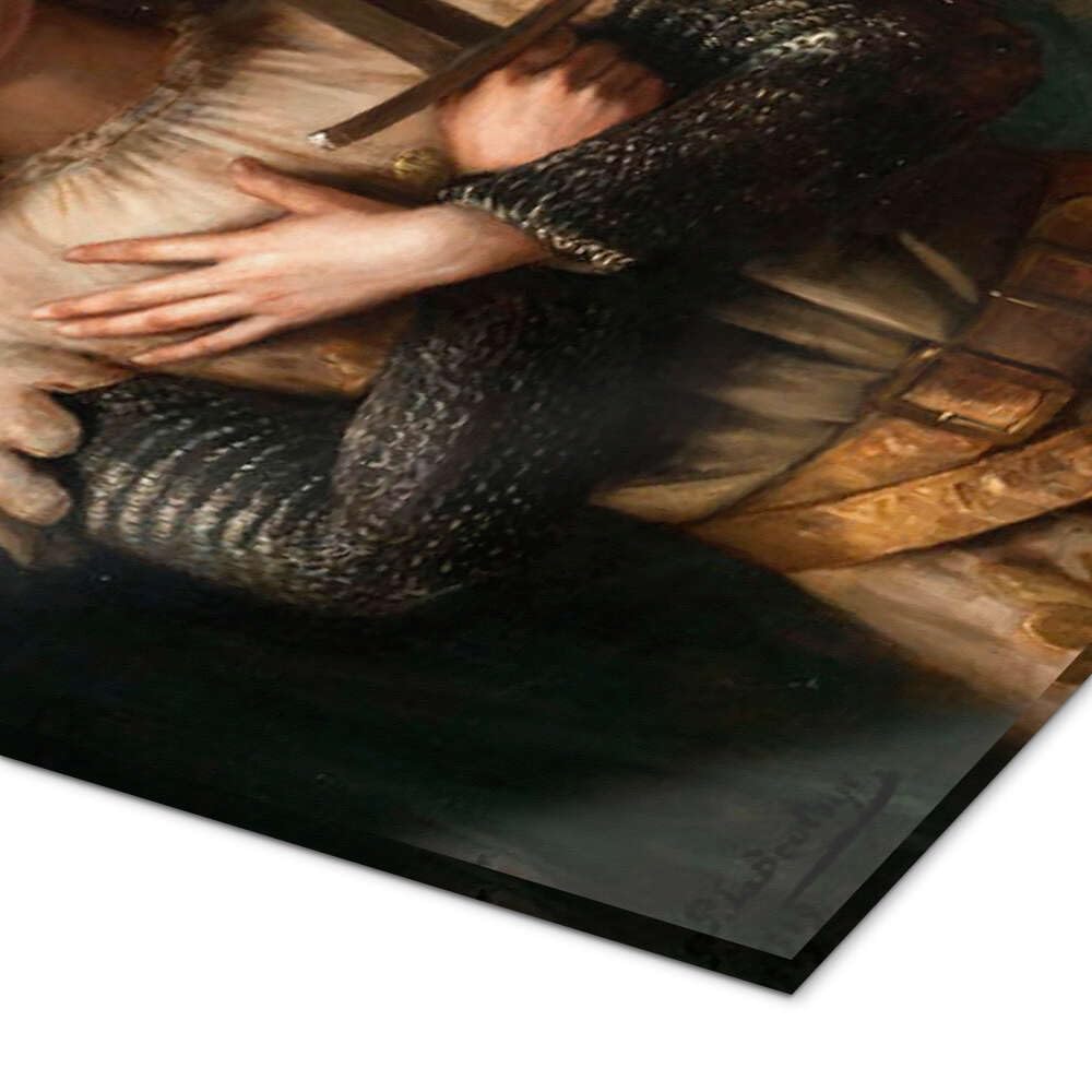 Posterlounge Jeanne d'Arc Acrylglasbild | 60 x 80 cm von Paul Antoine de la Boulaye Schwarz Wandbilder Wanddeko
