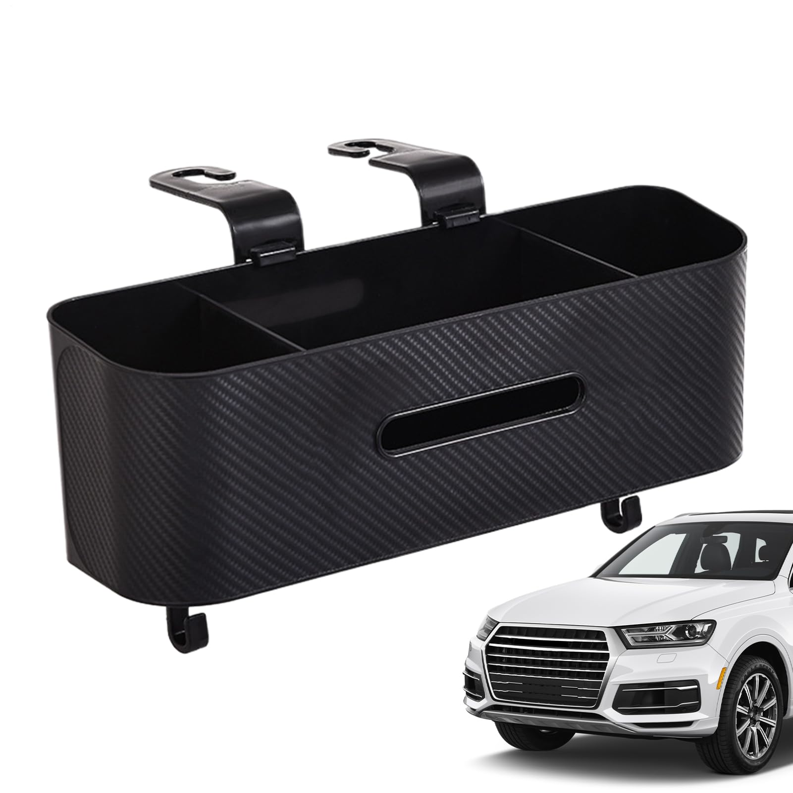 Boîte de rangement pour siège arrière avec organisateur automobile camion et van