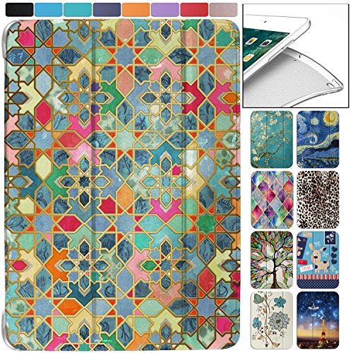 Image of DuraSafe Cases for iPad Mini 7.9 Inch 3rd 2nd 1st Gen [ Mini 3 Mini 2 Mini 1 ] A1599 A1489 A1432 A1599 A1489 A1432 MGYE2HN /A Smart Adjustable Stand Feature Printed Sleek Design Flip Case - Damask