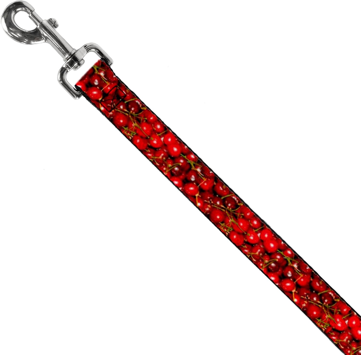 Dog Leash Fresh Cherries Stacked 6 Feet Long 1.0 Inch Wide