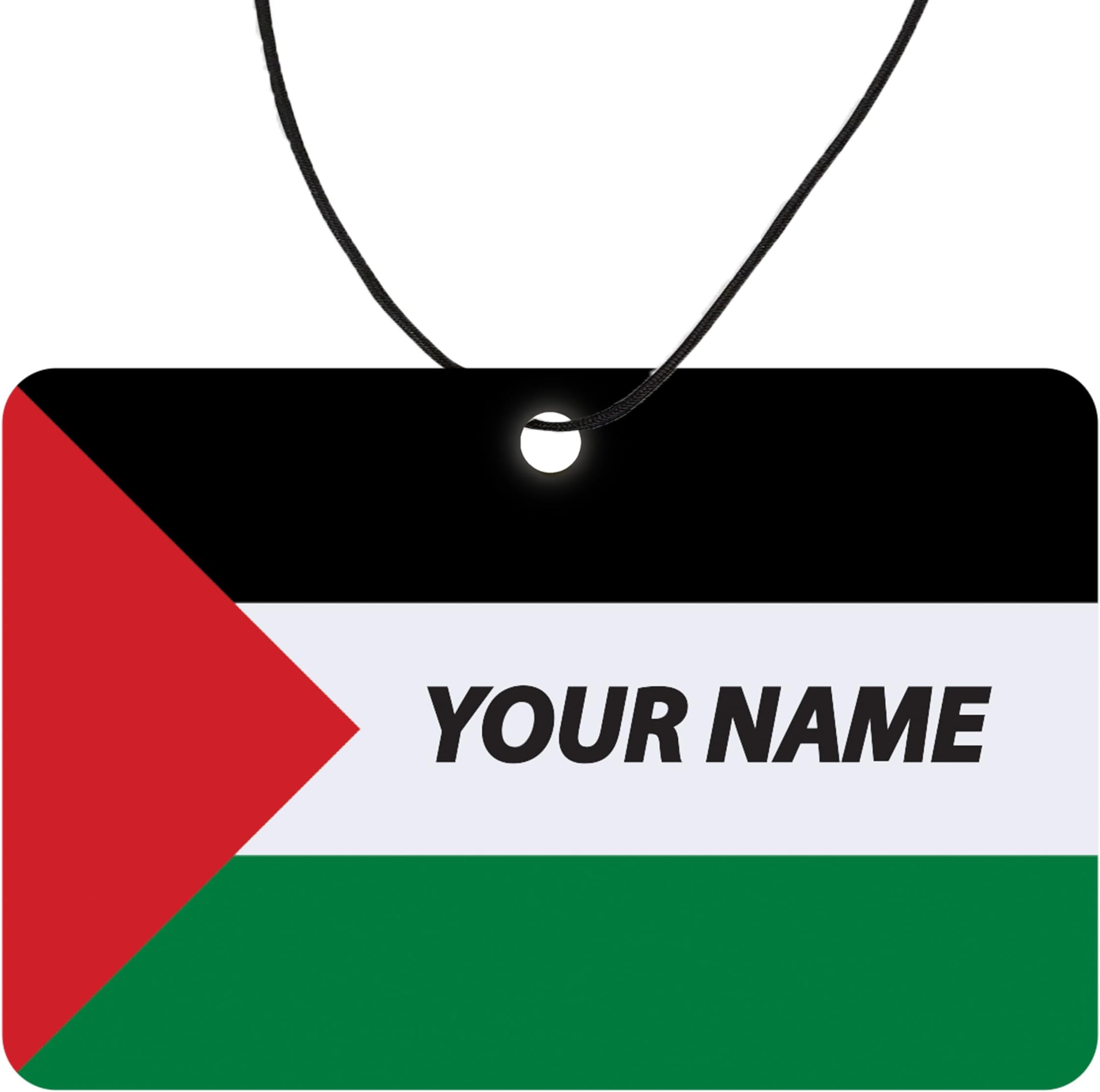 Palestine Custom Car Air Freshener (Birthday/Patriotic/Fun Xmas Christmas Stocking Filler/Secret Santa/Unique Novelty Scented Gift)