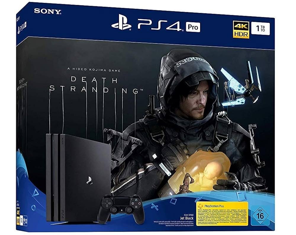 PlayStation4 - ps4 pro　DEATH STRANDINGEdition1TB PlayStation 4 Pro – konsola z Death Stranding (1 TB, czarna