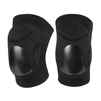 Topeter Protective Knee Pads for Volleyball, Dance, Work, Thick Sponge Anti-Slip Collision Avoidance Knee Sleeve for Adults and Kids 1 Pair L