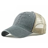 Vintage Washed Trucker Hat Distressed Adjustable Mesh Baseball Cap for Men Women Sun Hats Beach Outdoor Sports