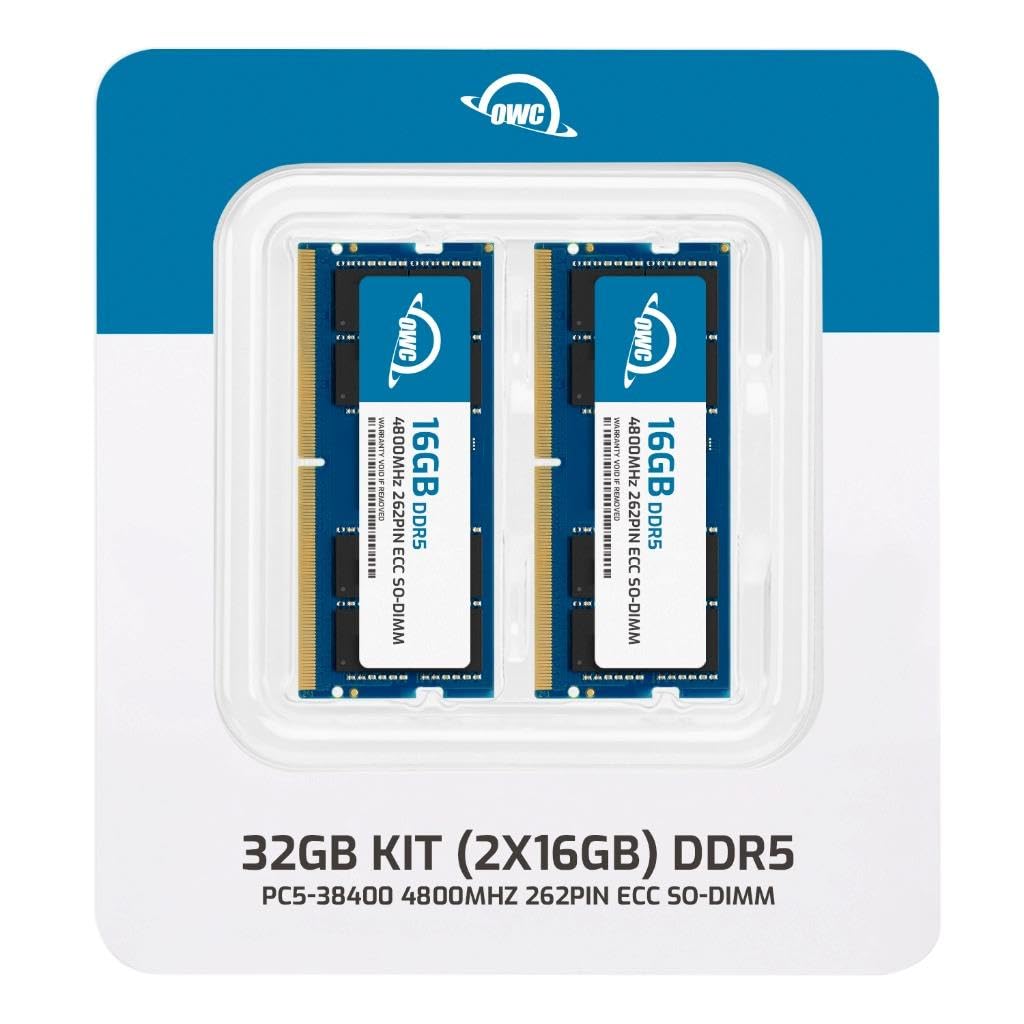 Amazon.co.jp: OWC 32GB (2x16GB) DDR5 4800 PC5-38400 CL40 1Rx8 262