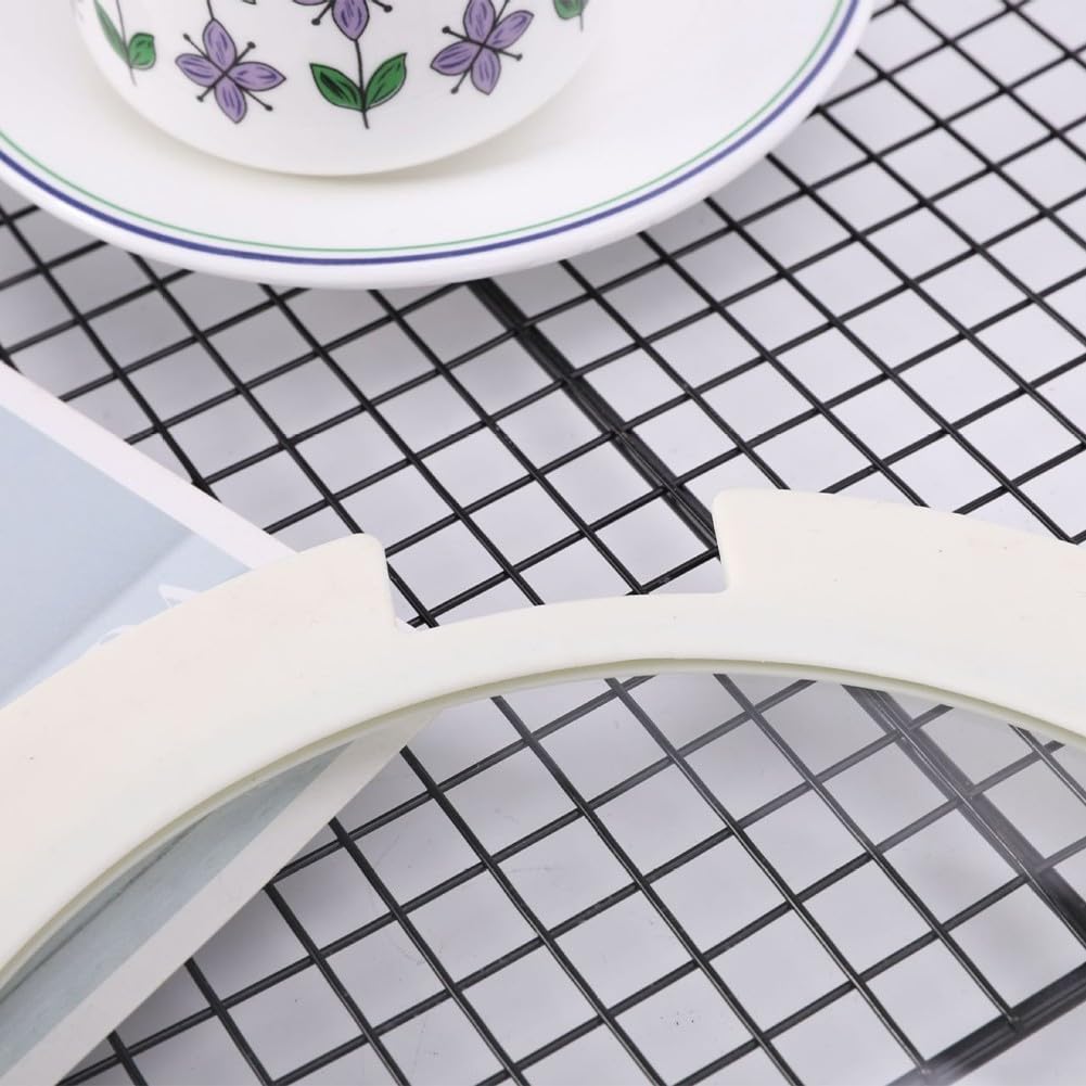 Coperchio in silicone per pentole, padelle e padelle, diametro 24/26/28 cm, coperchio versatile per pentole e padelle (bianco, 26 cm)