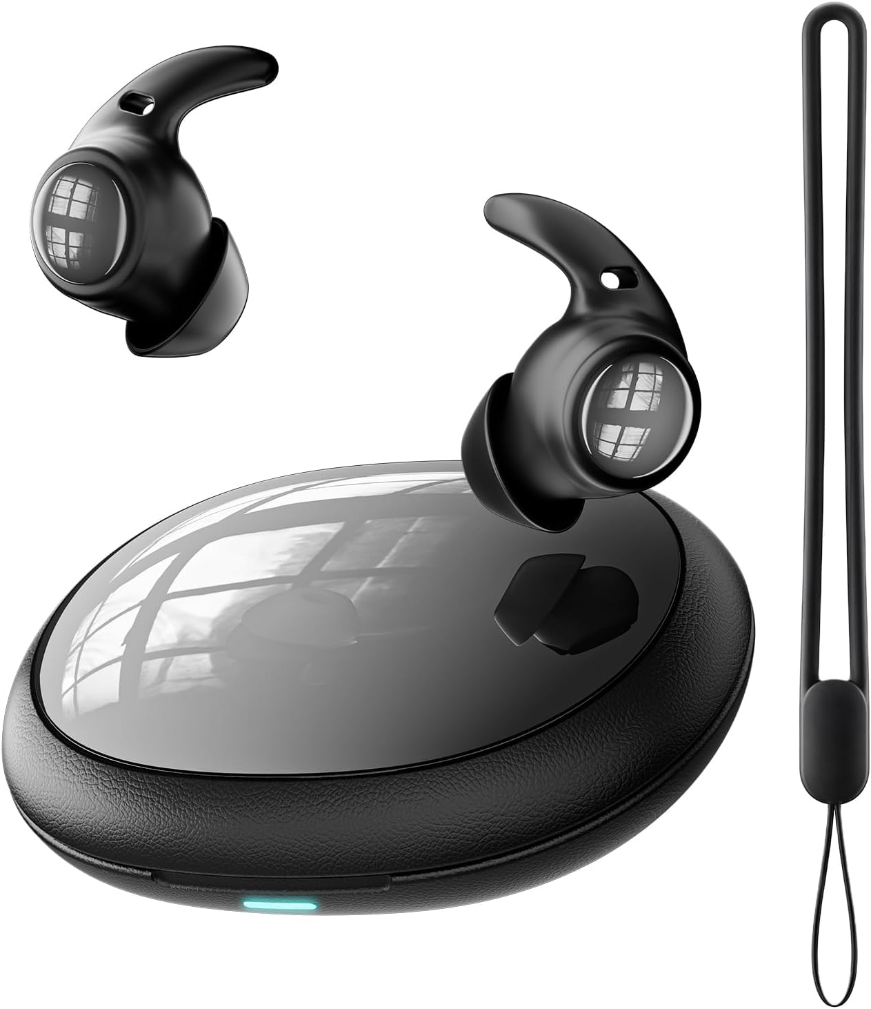 NE76 Sleep Earbuds, Ultra-Mini Side Sleeper Earbuds 3g with ENC Mic, AI Translation Earbuds Real Time, 150-Language Translator, Bluetooth 5.4 Wireless Headphones for Travel & Busines- Black