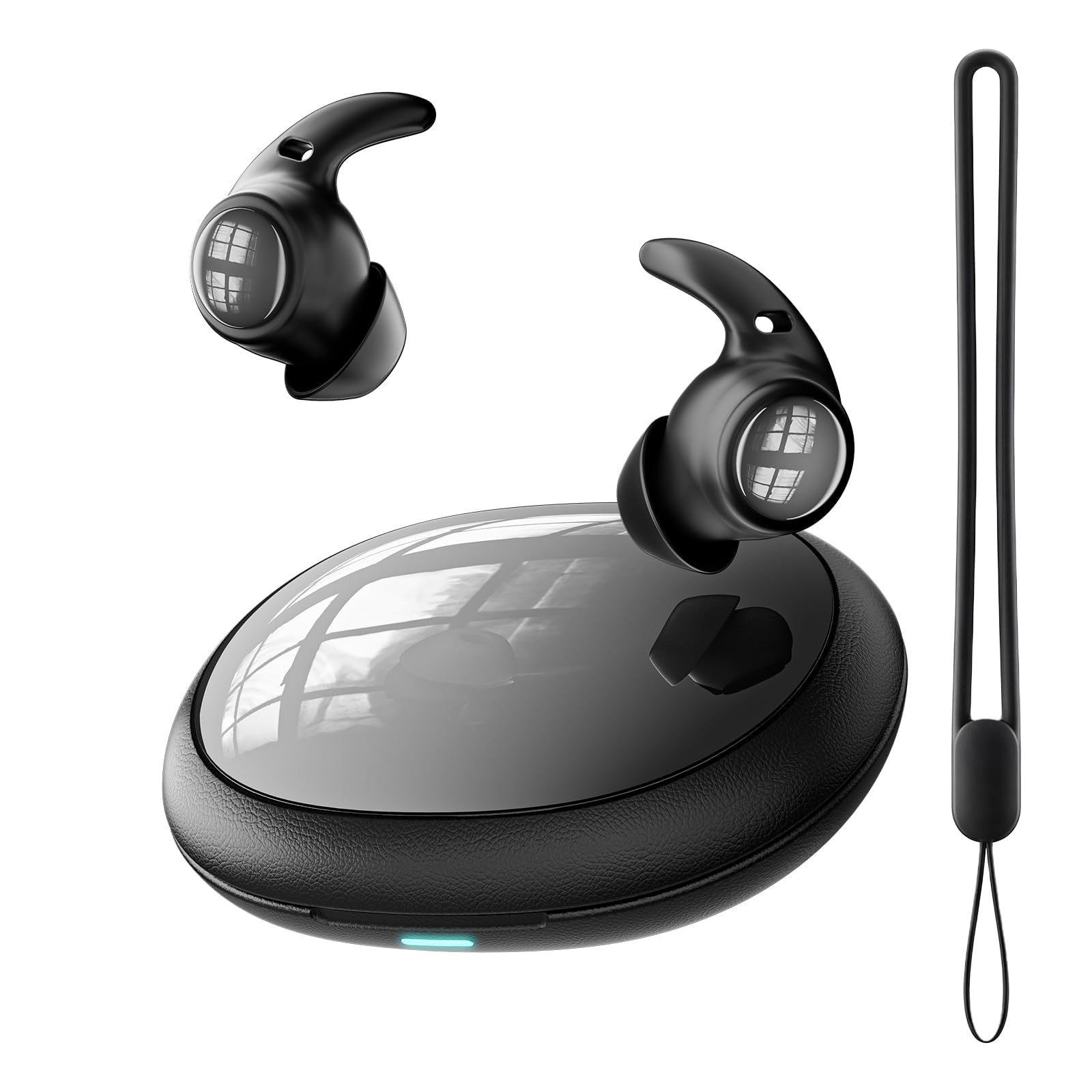 NE76 Sleep Earbuds Bluetooth 5.4 in Ear, AI Translation Headphones Real Time 150 Languages (Deep Black)