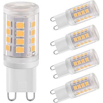 G9 LED Bulbs 2 W Neutral White 4000 K 280LM G9 LED Bulb Equivalent to 28 W Halogen Bulb No Flickering LED G9 Bulb AC 220-240 V 360  Beam Angle Pack of 5