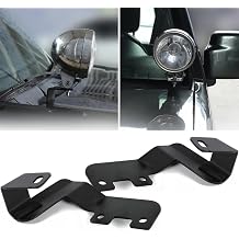 Hood Ditch Light Mount Brackets Compatible with Suzuki Jimny 2012 2013 2014 2015 2016 2017 Car LED Work Lamp Holder Stand Exterior Accessories Right + Left