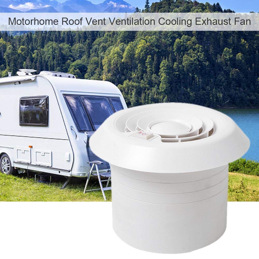 Riloer Ventilatore per camper, ventola di raffreddamento di scarico, ventola di raffreddamento da soffitto per camper, 12 V, per case, rimorchi, viaggi, roulotte