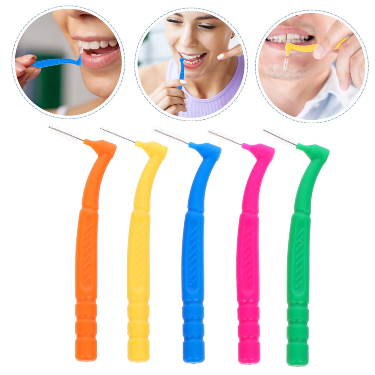 Beaupretty 150piezas Cepillos Interdentales Para Limpieza Bucal Cepillos Interdental Para Oral Herramienta De Limpieza Para Dientes