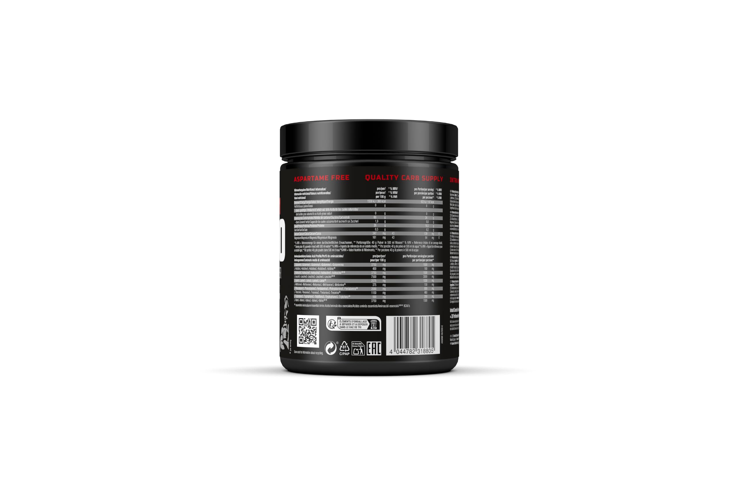 Weider - Premium Amino - Intra-Workout Drink mit EAAs, Kohlenhydraten und Elektrolyten - Aminosäuren Komplex mit L-Glutamin - Für mehr Energie beim Training - 800g - Tropical