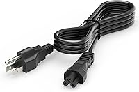 Vista 1 de MUNBYN Cable de alimentación, cable negro de 3 puntas, cable de alimentación de 3.8 pies de repuesto para impresoras térmicas 130B, 129B y 941B