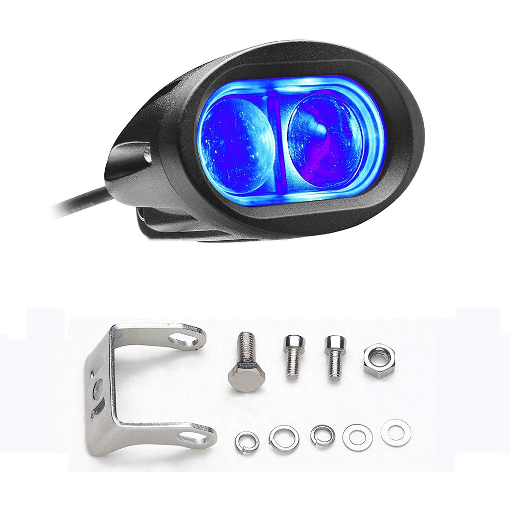 Dinfu Luce blu del carrello elevatore del LED 20W di sicurezza del magazzino della luce 12-80V per la luce del lavoro del trattore del camion offroad LED