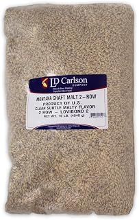 10LB MONTANA Craft Malt 2-ROW MCM BASE MALT Uncrushed A Brewers Classic Lightly Kilned Malted Barley 1520B