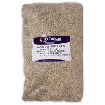 10LB MONTANA Craft Malt 2-ROW MCM BASE MALT Uncrushed A Brewers Classic Lightly Kilned Malted Barley 1520B