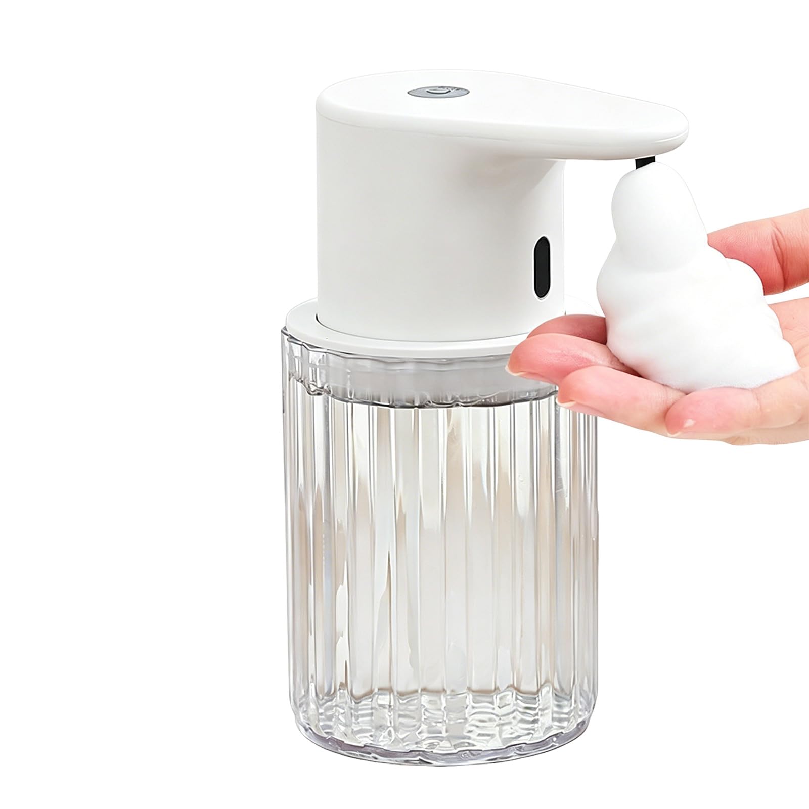 Rechargeable Automatic Foaming Soap Dispenser Touchless 300ml Foam Soap Dispenser for Hotel Bathroom Home Countertop Modern Bathroom Accessory