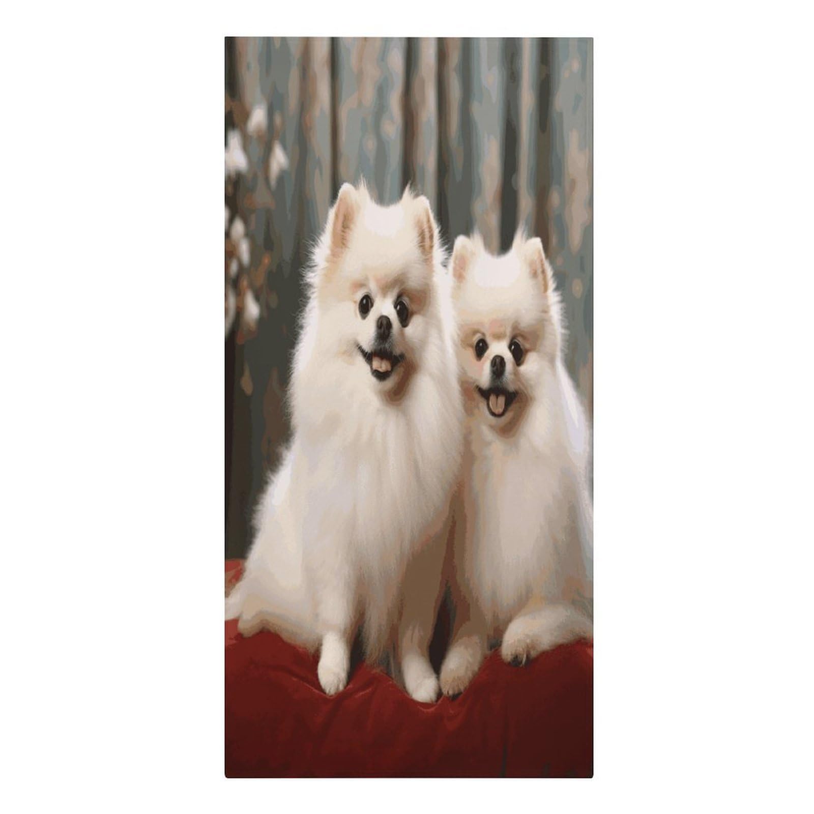 VstaDank Short-haired Pomeranian Dog Beach Towels 30"x61" Microfiber Super Absorbent Large Bath Towels Cozy Soft Swim Travel Towel Quick Dry Thin Pool Towel Beach Accessories for Outdoor Adult