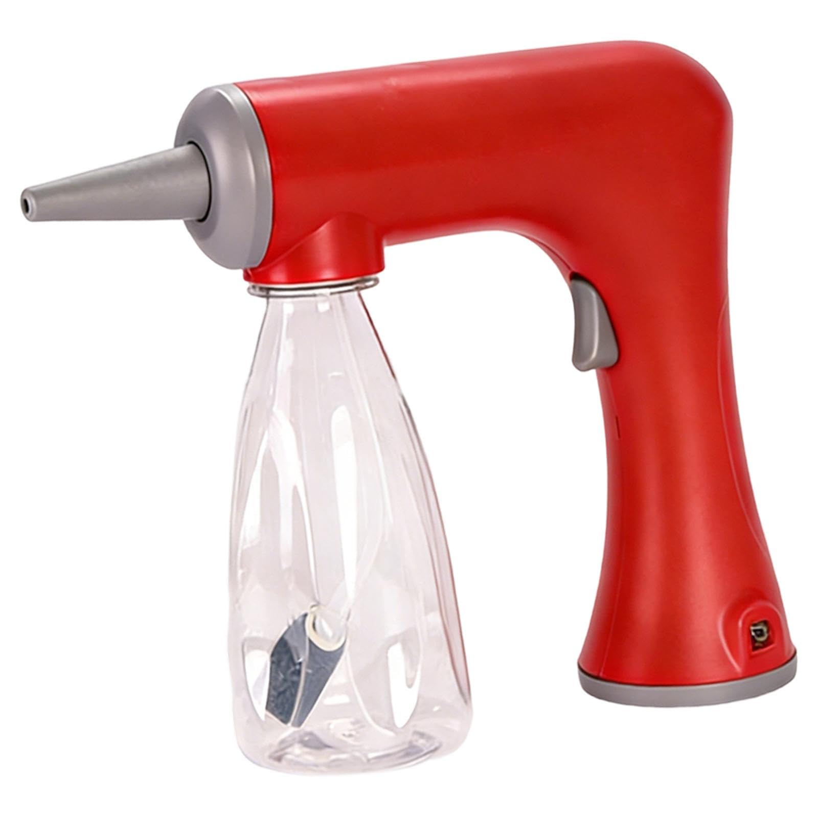 Elektrische Schaummaschine, Dauerwellengerät, Kabelloses, Wiederaufladbares Styling Zubehör Aus PP Material, Geeignet für Friseursalons, Rot