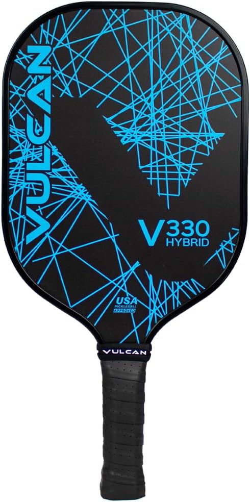 Vulcan | V330 Pickleball Paddle | Hybrid Performance | Polypropylene Core - Fiberglass Surface | USAP Approved | Multiple Colors