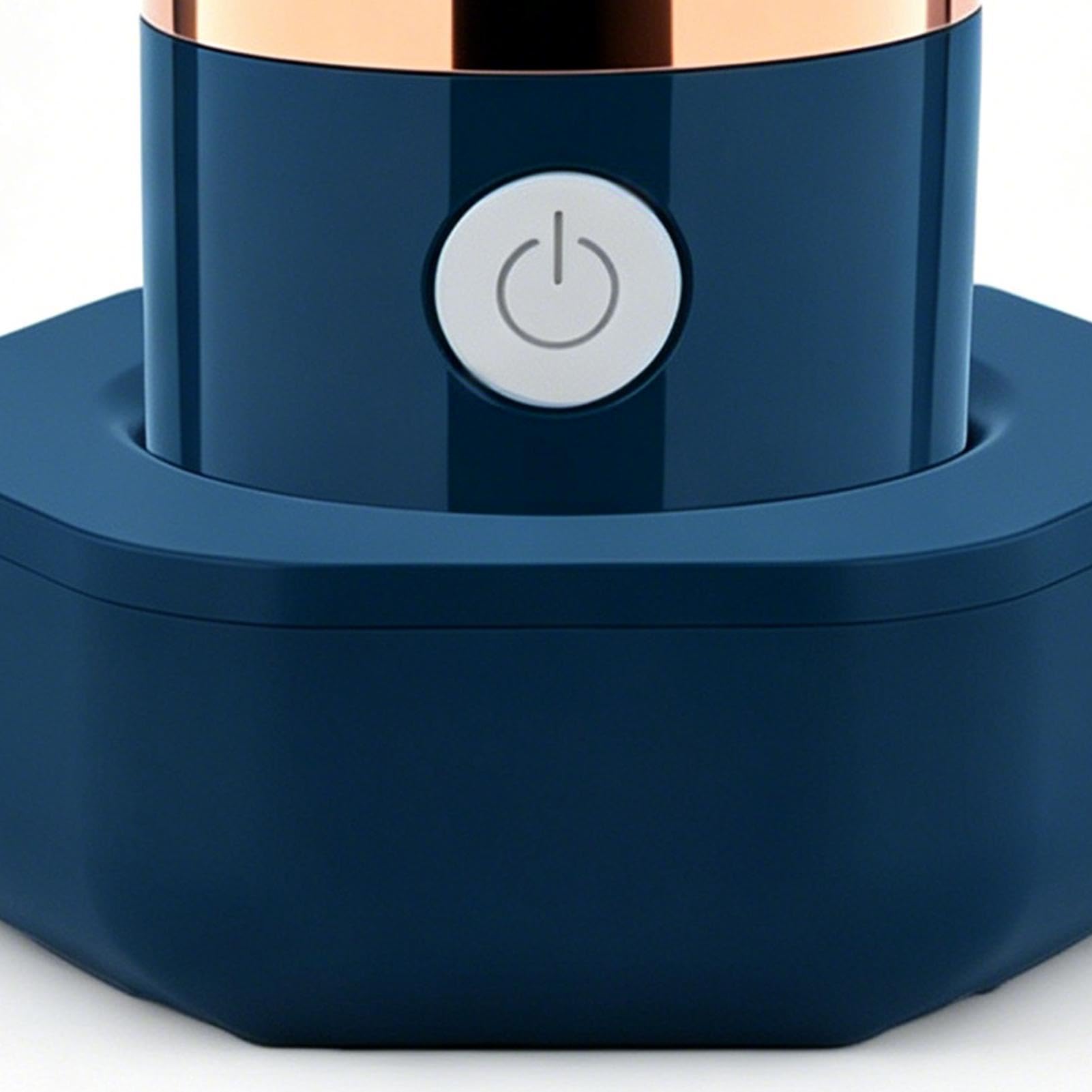 Kabelloser elektrischer Obst- und Gemüsereiniger, tragbarer wasserdichter Lebensmittelreiniger, multifunktionales Haushalts-Küchen-Dekontaminationswerkzeug, USB-Lade-Reinigungsgerät, weiß/blau Modern