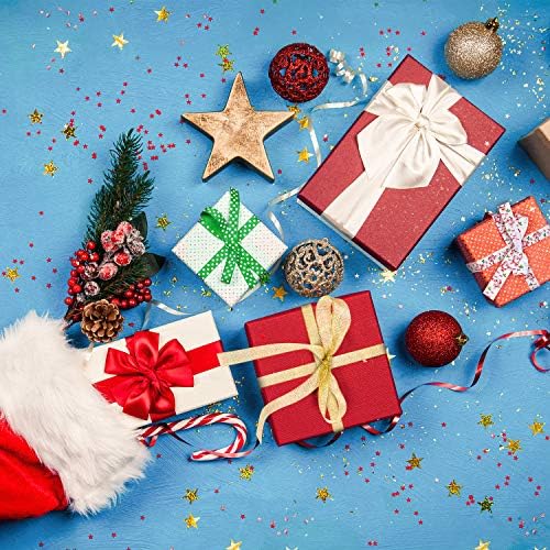 Whaline 20 Assorted Christmas Ribbons, Grosgrain Satin Fabric Ribbon for DIY Crafts, Holiday Gifts Wrapping, Christmas Party Decoration, 5 Different Widths 40 Yards (20 x 2 Yards)