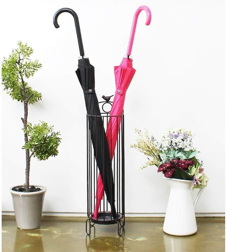 Porte-Parapluie Support de Rangement en Fer Pliable Intérieur