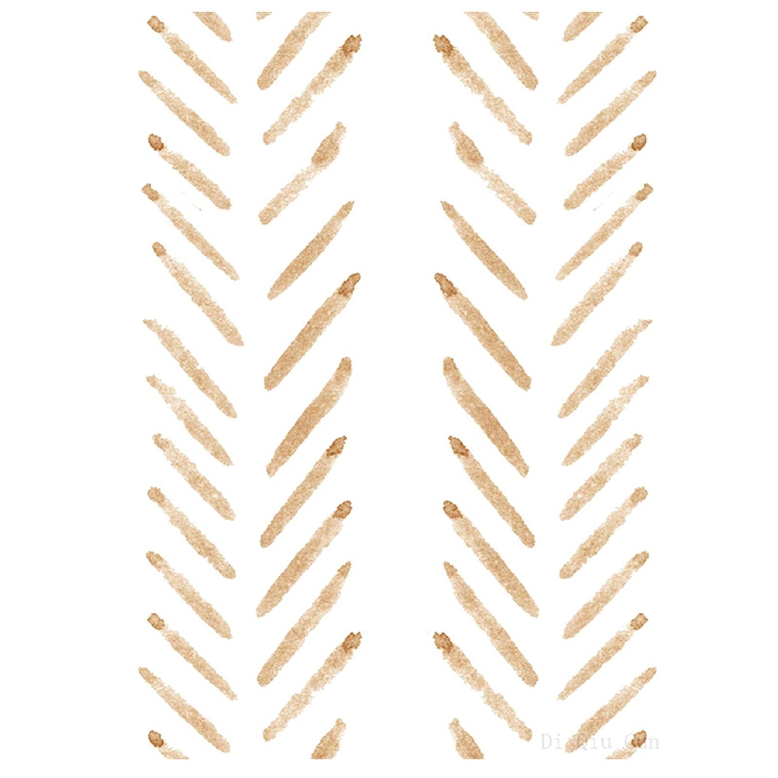 Pegatinas de Pared Pegatinas de pared de vinilo Pintura a mano Herringbone Lines Peel and Stick Wallpaper Wallpaper autoadhesivo Baño para la decoración de la pared del hogar Adhesivos Pared