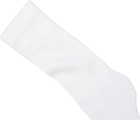 Medipeds Men's Full Cushion Crew Socks - 2 Pair Pack Large White
