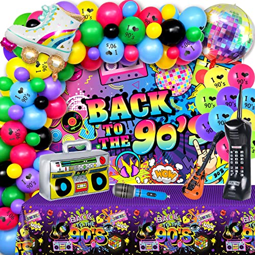Mottoparty 90er Party Deko