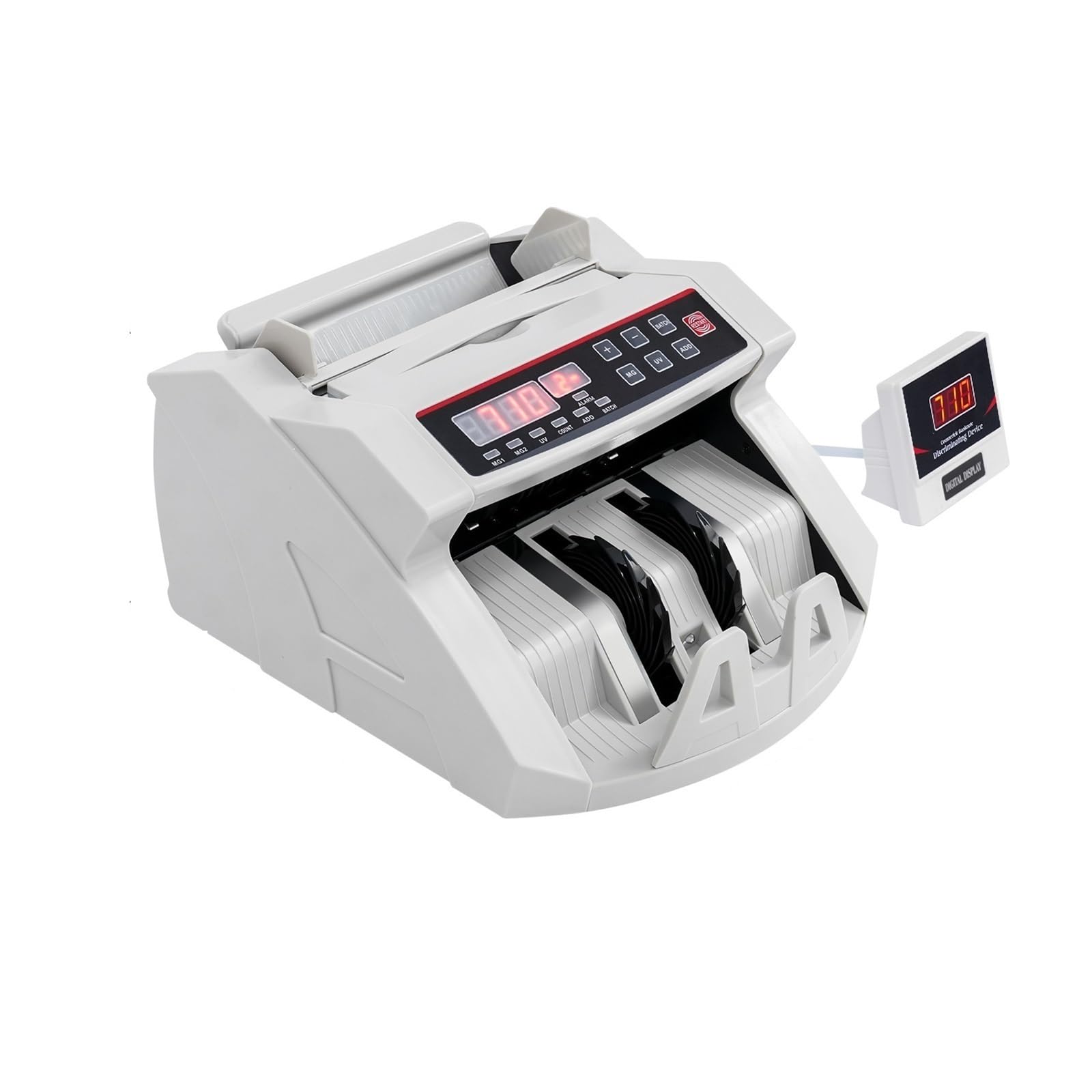 4-in-1 Money Counter, 900 Notes/Min Portable Bill & Currency Detector for Banks
