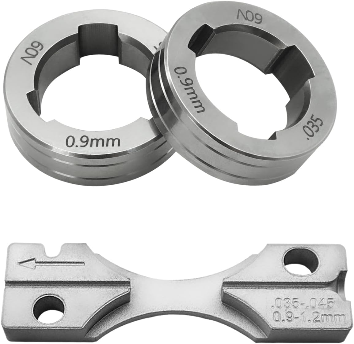 KP1696-035S Drive Roll Kit .035" Solid Wire V-Groove Replace KP1696-1 | Fits for Lincoln Power MIG 216, 255XT, 350MP, Fits LN-15, Power feed 25M, LF-72, Fits LN-25 PRO, LN-25 PRO Dual Power