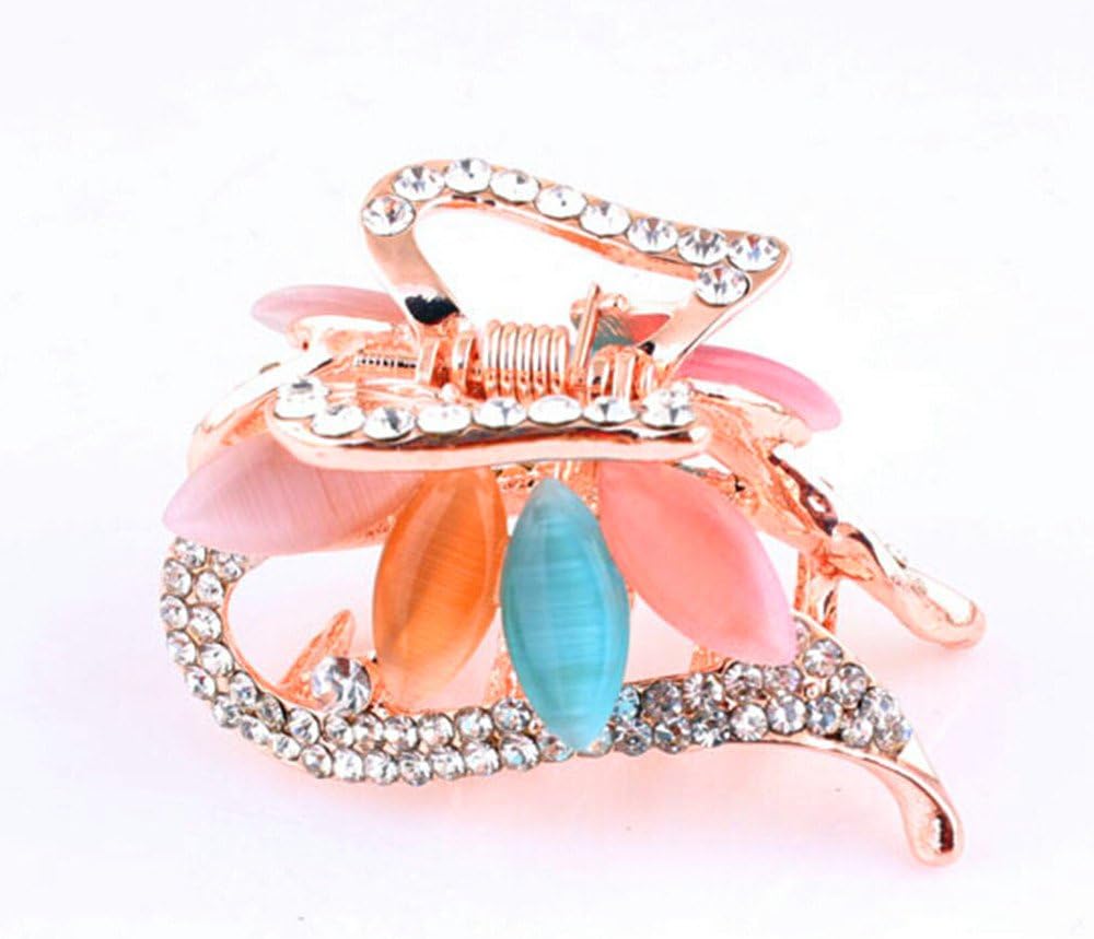 Professional New Style Hair Claw Updo Hairpin Crystal Hair Clip Hot Sale Opal Hair Accessories