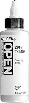GOLDEN OPEN Slow-Drying Acrylics, Thinner, 4 fl oz.