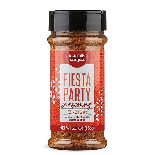 Tastefully Simple Fiesta Party Mexican Seasoning for Tacos, Fajitas, Enchiladas,