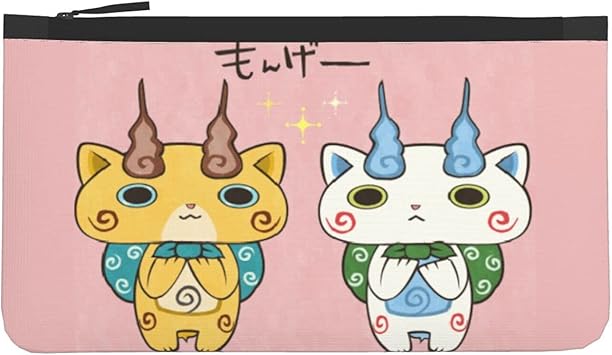 Amazon 妖怪ウォッチ コマさん ファスナー付き 小銭入れ ミニポーチ 化粧ポーチ 財布 安い カード収納 クリスマス 誕生日 プレゼント 人気 Rokoo おしゃれ かわいい アニメ キャラクター グッズ レディース メンズ 子ども 小銭入れ
