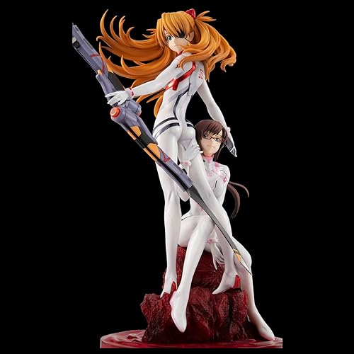 Miniatura 4 de Megahouse - Evangelion tres veces en una vez - Serie de gemas - Figura de PVC Asuka & Makinami