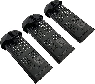 3.7V 400mAh Lithium Batteries(3PCS) for SYMA X22 X22W RC Quadcopter Drone Black Battery