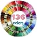 LOVIMAG Premium Rainbow Color Embroidery Floss 136 Skeins Per Pack with Cotton for Cross Stitch Threads, Bracelet Yarn, AROIC Craft Floss, Embroidery Floss Set