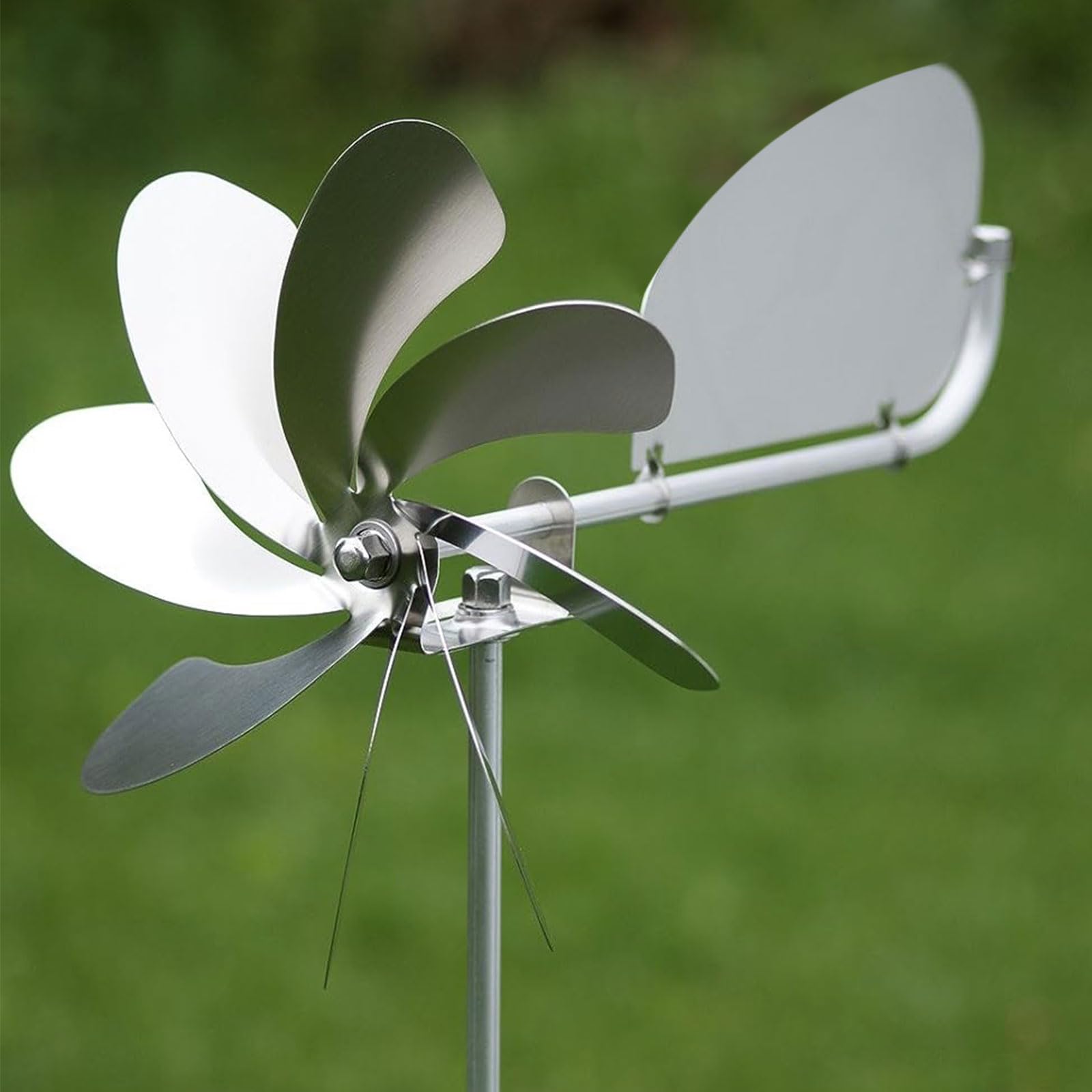 Molino de viento giratorio de metal mágico único y estético, campanillas de viento, atrapavientos para el hogar, jardín, decoración al aire libre, molino de viento retro