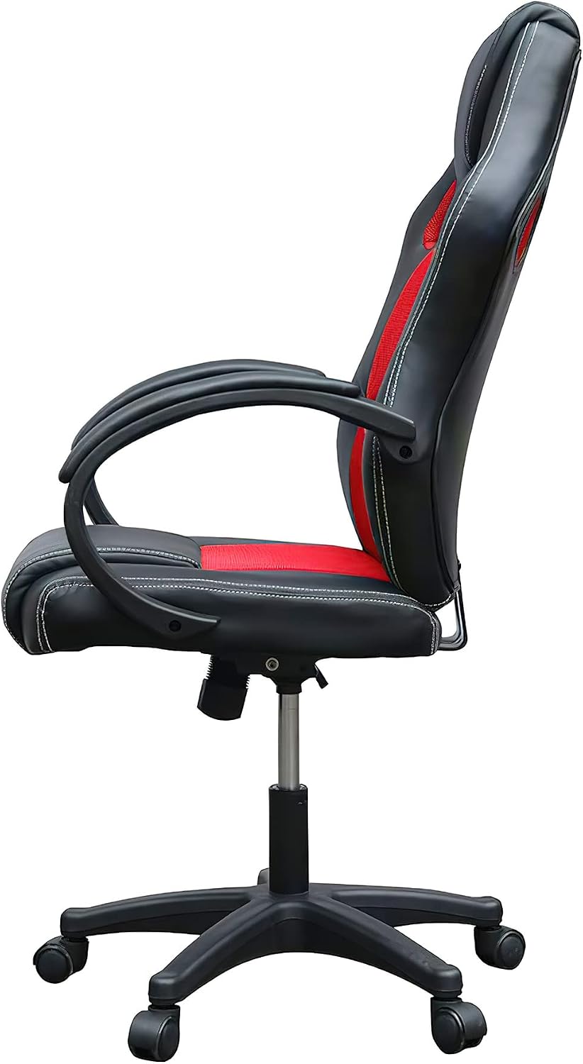 TygerClaw High Back Gaming Chair, Black+Red
