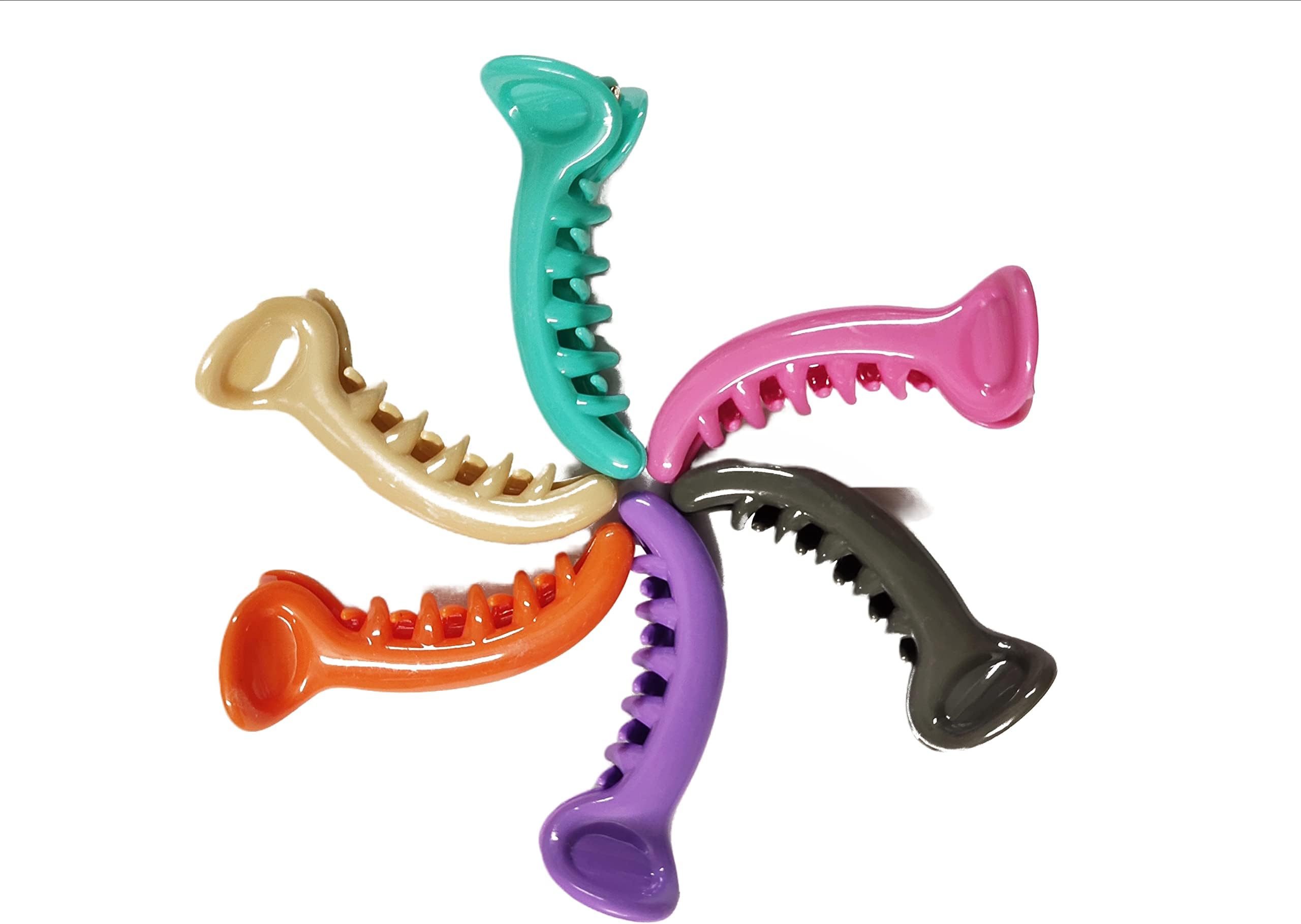 Soika Chilli Clip Hair Clip Hair Holder for Girls & Women (Chilli Multi Color Gloss pack of 4)