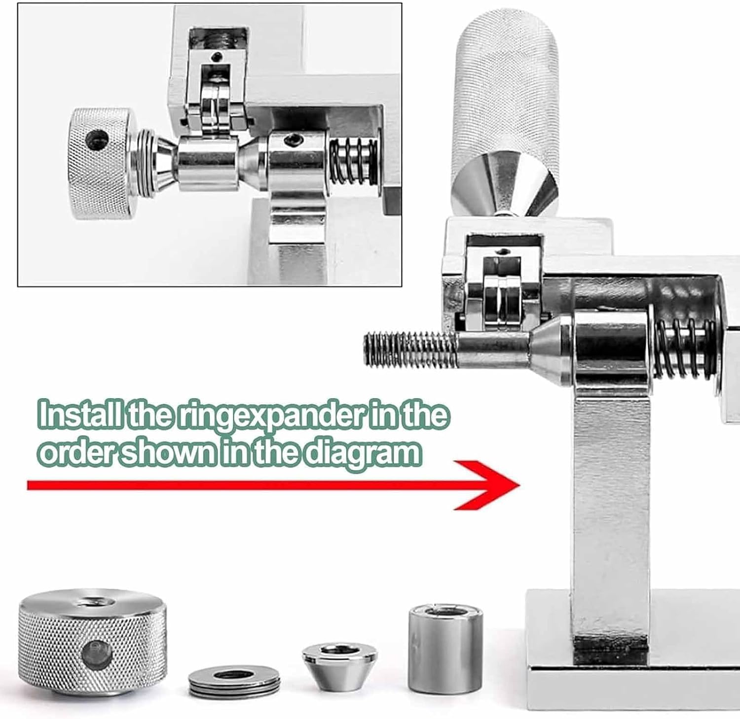 Ring Expander Professional Jewelry Sizer Tool, Ring Expander for Silver & Gold