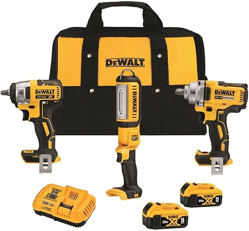 DEWALT DCK302P2 20V MAX* XR Kit combinado automotriz de 3 herramientas