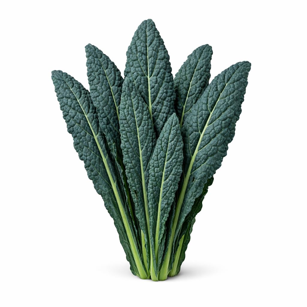 Black Tuscan Lacinato Kale Seeds – Dark Blue-Green Leaves with Upright Growth for Home Gardens, Raised Beds & Containers