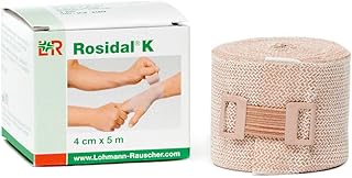 Lohmann & Rauscher Rosidal K Short Stretch Compression Bandage, For Use In The Management of Acute & Chronic Lymphedema, Edema, & Venous Insufficiency, 1.57" x 5.5 Yards (4cm x 5m), 1 Roll