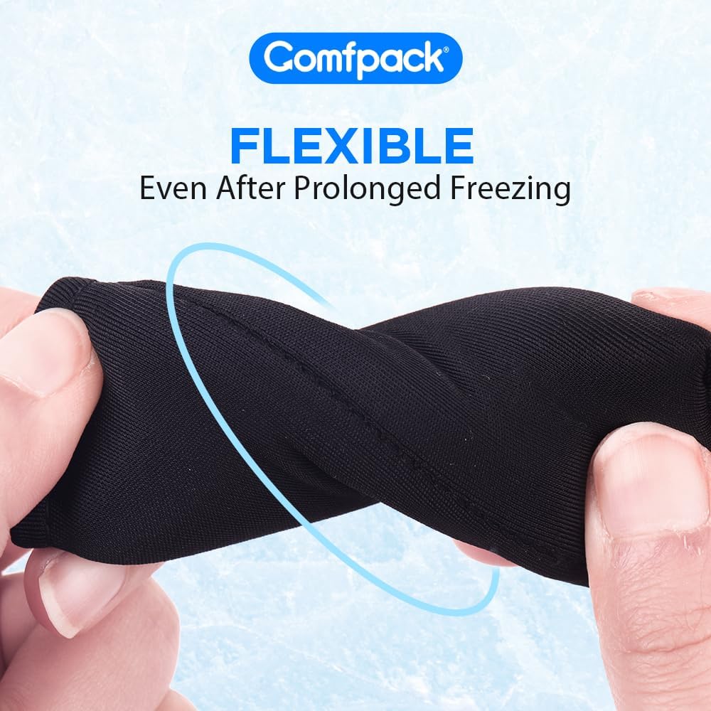 Comfpack 4PCS Finger Sleeves Gel Ice Pack for Pain Relief, Hot Cold Therapy