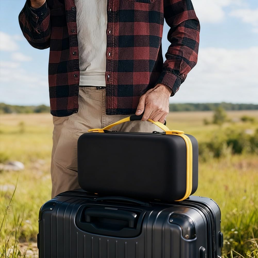 Sac de rangement rigide en EVA pour Fanttik Slim V8 V10 pour aspirateur Mini, étui antichoc avec poignée et fermeture éclair, organiseur de voyage compact pour voiture (noir)